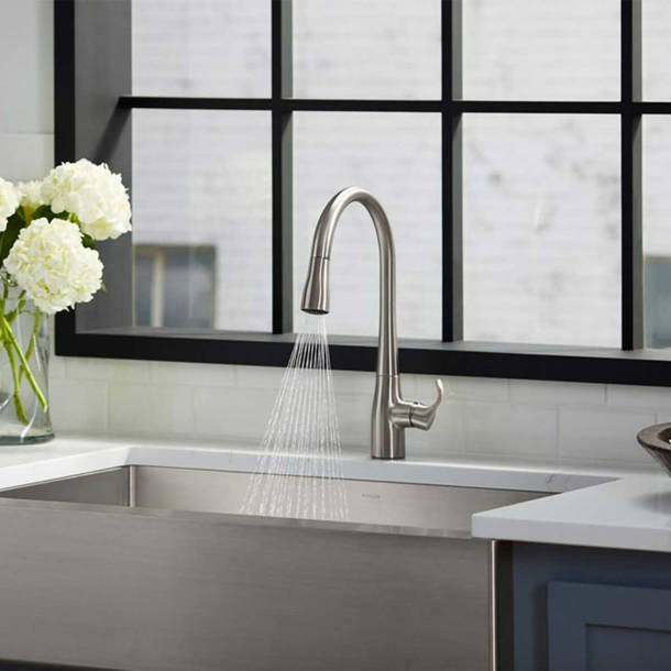 Kohler Simplice Pulldown Kitchen Faucet & Reviews Wayfair